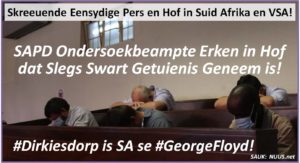 #Dirkiesdorp is SA se Mini #GeorgeFloyd: