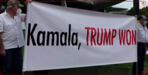 VSA V.P. Kamala Harris Word Gegroet deur Betogers in Guatemala wat sê "Trump het Gewen" en "Gaan Huis Toe"!