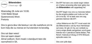 EFF Lafaards Terroriseer nou Weerlose Bejaardes van Huis Herfsblaar Ouetehuis in Pretoria!