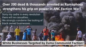 Geweld van Ramaphosa Faksie Teen Zuma Malema RET Faksie gee Suid Afrikaners 'n Voorsmaak van hoe Siviele Oorlog Gaan Lyk!