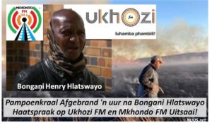 Pampoenkraal Plaas Afgebrand 'n uur na Swart Terroris Haatspraak op Ukhozi FM en Mkhondo FM Uitsaai!